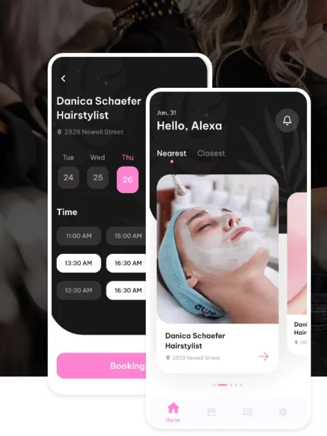 saloon app screen